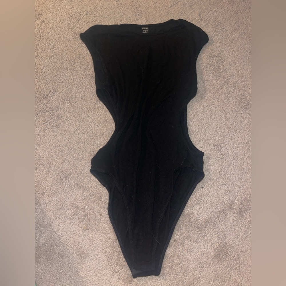 SHEIN Black Casual Fitted Sleeveless Top